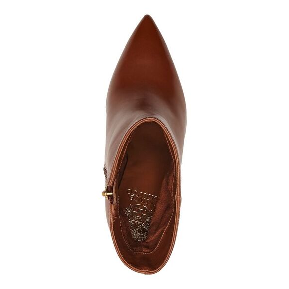 VINCE CAMUTO Womens Brown Membidi Pointed Toe Cone Heel Leather Booties 5.5 M - Picture 3 of 4